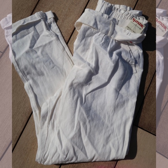 High rise white flowy pants - Picture 1 of 1